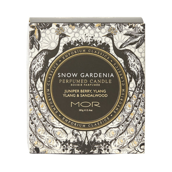 MOR Emporium Classics Fragrant Soy Candle 380g (Snow Gardenia) - Beauty Affairs2